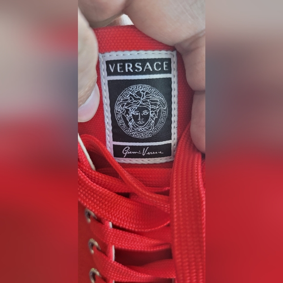 Versace Medusa Greca low top (red) size 44 EU/12 US - Picture 3 of 8